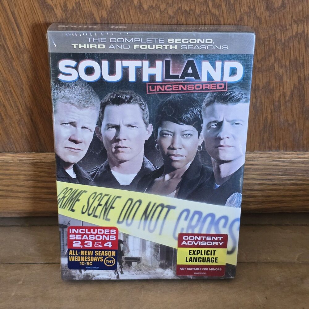 Southland Seasons 2-4 DVD Uncensored SEALED Complete TV Series Crime Drama New